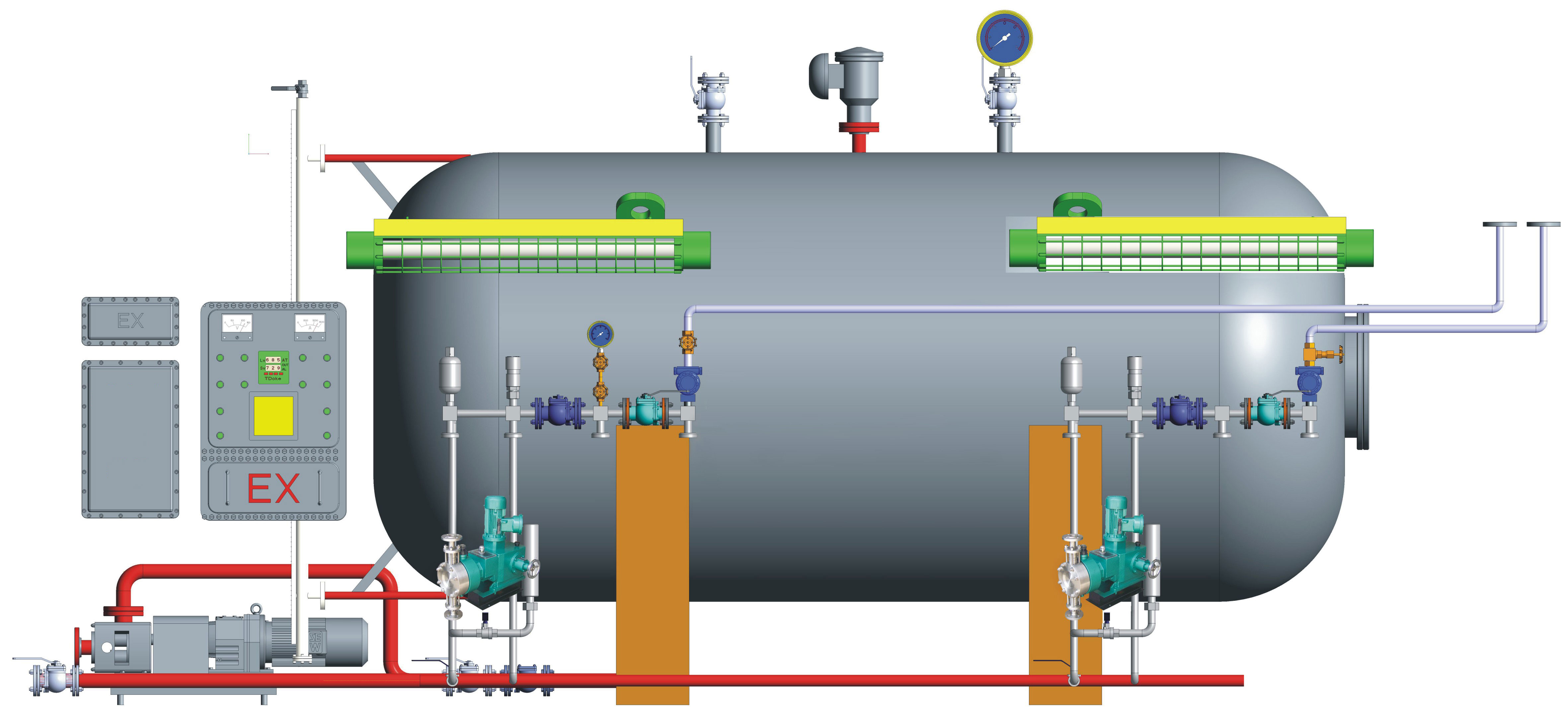 MEG chemical injection skid for oil and gas